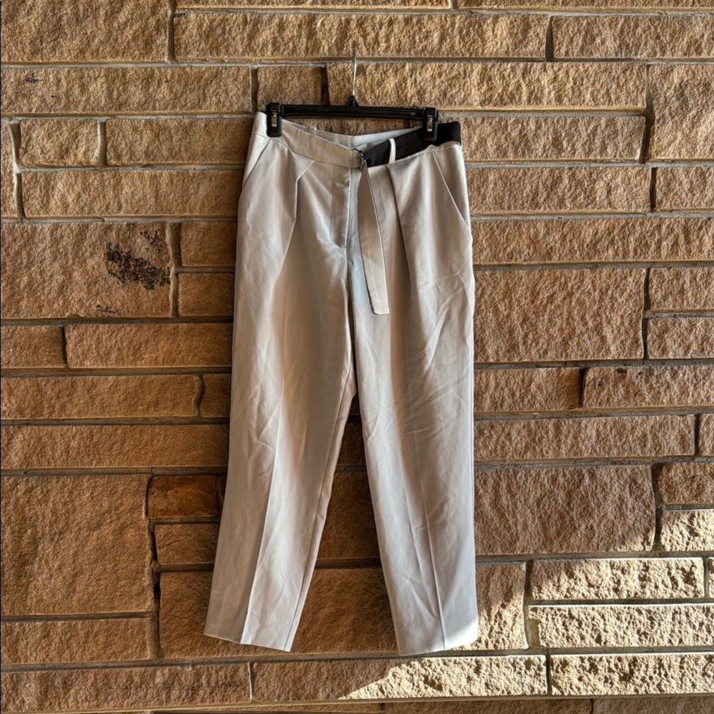 Topshop Light Gray Tapered Trouser - Size 6